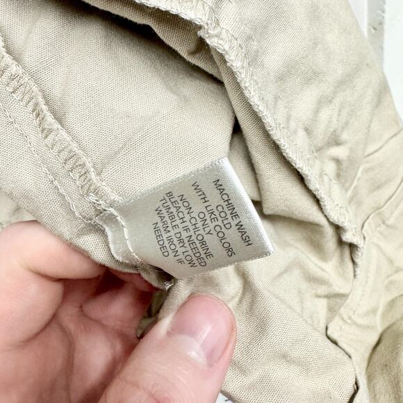 Christopher & Banks Jacket Women XL Tan Collared Utility Pockets Casual Rugged - Picture 4 of 7